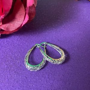 Brand New Beautiful Fashion Hoop Drop Earrings!